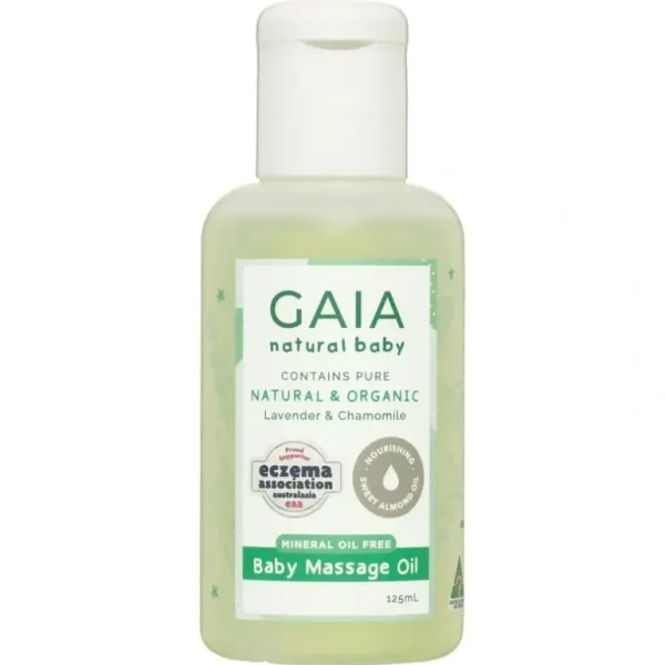 Gaia Natural Baby Massage Oil 125mL - cutbabycare.com | baby boutique & care hub