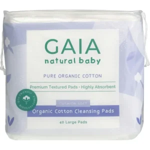 Gaia Natural Baby Organic Cotton Cleansing Pads 40Pack - cutbabycare.com | baby boutique & care hub