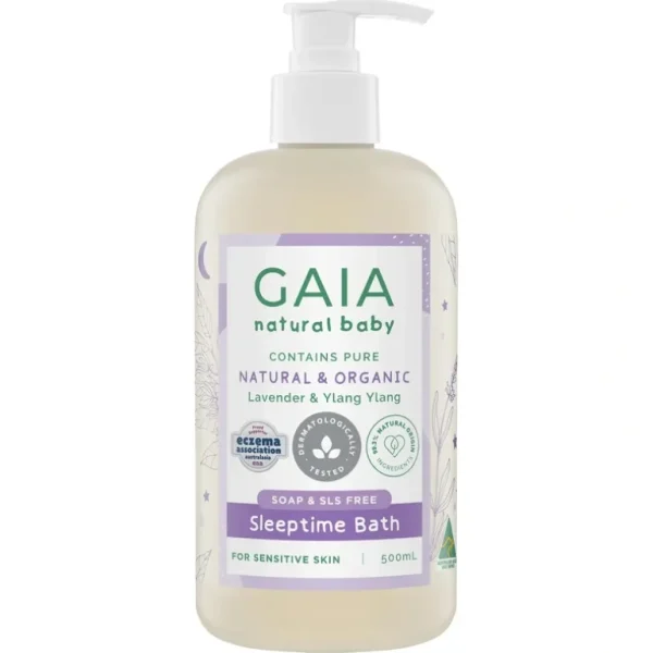 Gaia Natural Baby Sleeptime Bath Wash 500mL - cutbabycare.com | baby boutique & care hub