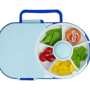 Gobe - Kids Lunchbox With Snack Spinner, Blueberry Blue - cutbabycare.com | baby boutique & care hub