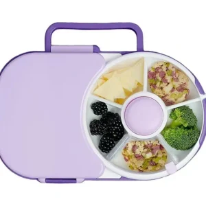 Gobe - Kids Lunchbox With Snack Spinner, Grape Purple - cutbabycare.com | baby boutique & care hub