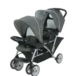 Graco DuoGlider Double Stroller Click Connect, Glacier - cutbabycare.com | baby boutique & care hub
