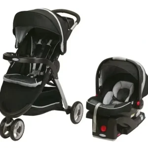 Graco FastAction Fold Sport Stroller Click Connect Travel System - Gotham - cutbabycare.com | baby boutique & care hub