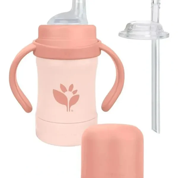 Green Sprouts - 6 Oz Sprout Ware Sip & Straw, Grapefruit - cutbabycare.com | baby boutique & care hub