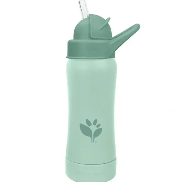 Green Sprouts - 10 Oz Sprout Ware Straw Bottle, Sage - cutbabycare.com | baby boutique & care hub