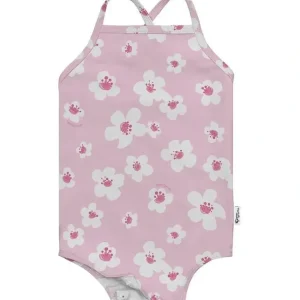 Green Sprouts - Baby Girl's Easy-Change Eco Swimsuit, Large Blossoms - cutbabycare.com | baby boutique & care hub