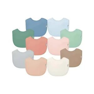 Green Sprouts - 10Pk Unisex Baby Stay-Dry Infant Bibs, Blueberry - cutbabycare.com | baby boutique & care hub