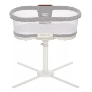 Halo - Bassinest Luxe Series Vibrating Bassinet Swivel Sleeper, Dove Grey - cutbabycare.com | baby boutique & care hub