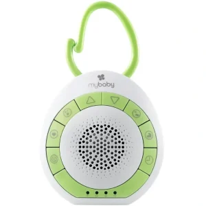 Homedics MyBaby SoundSpa/Music On The Go Speaker for Stroller/Pram White/Green - cutbabycare.com | baby boutique & care hub