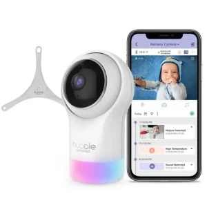 Hubble - Wi-Fi Nursery Pal Glow Deluxe Smart Hd Baby Monitor With Night Light & Flexible Mounting Grip - cutbabycare.com | baby boutique & care hub