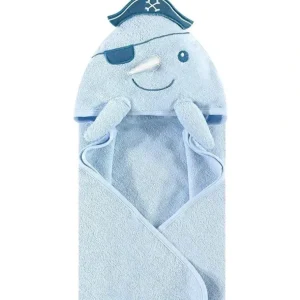Hudson Baby - Narwhal Baby Boy Cotton Animal Face Hooded Towel - cutbabycare.com | baby boutique & care hub