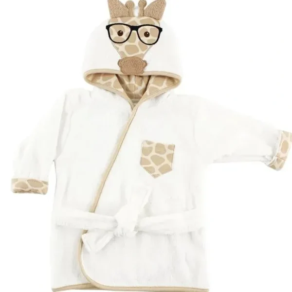 Hudson Baby - Nerdy Giraffe Baby Cotton Animal Face Bathrobe - cutbabycare.com | baby boutique & care hub