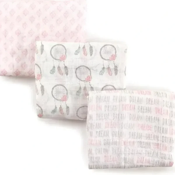 Hudson Baby Muslin Swaddle Blanket 3-Pack, Dream Catcher - cutbabycare.com | baby boutique & care hub
