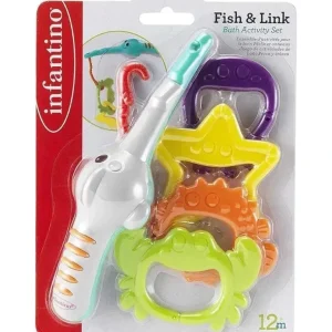 Infantino - Fish & Link Bath Activity Set - cutbabycare.com | baby boutique & care hub