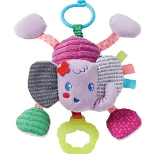 Infantino - Pull & Shake Jittery Pal - Elephant Purple - Baby toy - cutbabycare.com | baby boutique & care hub