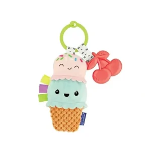 Infantino - Wee Wild Ones - Plushy Pal & Teether, Ice Cream - cutbabycare.com | baby boutique & care hub