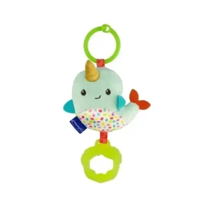 Infantino - Wee Wild Ones Chime & Go Tag Along Pal, Narwhal - cutbabycare.com | baby boutique & care hub