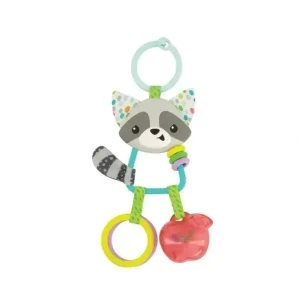 Infantino - Wee Wild Ones Jingle Charms Rattle, Raccoon - cutbabycare.com | baby boutique & care hub