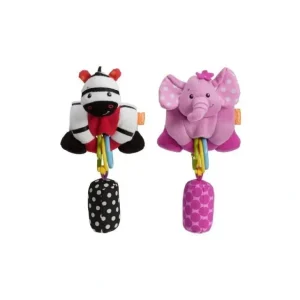 Infantino - Wrap Around Chiming Pal (Elephant/Zebra) Assorted Item - 1 count - cutbabycare.com | baby boutique & care hub