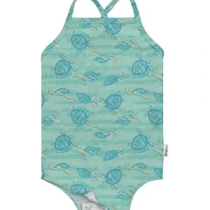 Iplay - Easy-Change Eco Swimsuit, Seafoam Hawksbill Turtle - cutbabycare.com | baby boutique & care hub