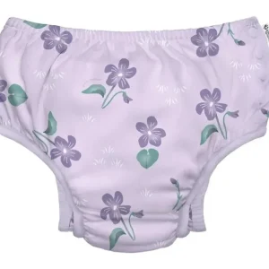 Iplay - Eco Snap Swim Diaper, Light Lavender Violets - cutbabycare.com | baby boutique & care hub