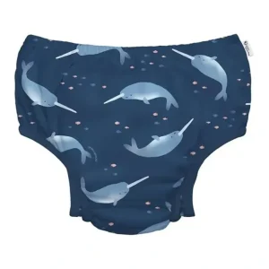Iplay - Eco Snap Swim Diaper, Navy Narwhal - cutbabycare.com | baby boutique & care hub
