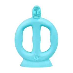 Iplay - Learning Toothbrush Made From Silicone, Aqua, 9/18M - cutbabycare.com | baby boutique & care hub