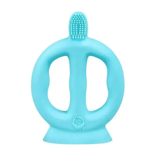 Iplay - Learning Toothbrush Made From Silicone, Aqua, 9/18M - cutbabycare.com | baby boutique & care hub