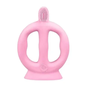 Iplay - Learning Toothbrush Made From Silicone, Pink, 9/18M - cutbabycare.com | baby boutique & care hub