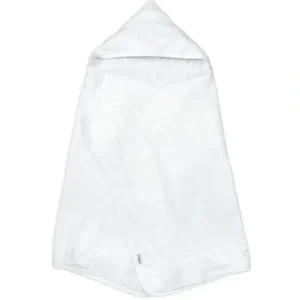 Iplay - Muslin Hooded Towel Made From Organic Cotton, White - cutbabycare.com | baby boutique & care hub