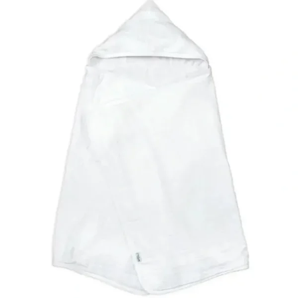 Iplay - Muslin Hooded Towel Made From Organic Cotton, White - cutbabycare.com | baby boutique & care hub