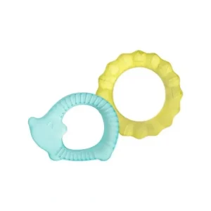 Iplay - 2Pk Cool Nature Teether, Yellow/Aqua - cutbabycare.com | baby boutique & care hub