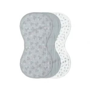 Iplay - 3Pk Muslin Burp Cloths Made From Organic Cotton, Gray Koala - cutbabycare.com | baby boutique & care hub