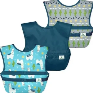 Iplay - Snap & Go Easy-Wear Bibs (3Pk), Aqua Llamas, 9/18 Months - cutbabycare.com | baby boutique & care hub