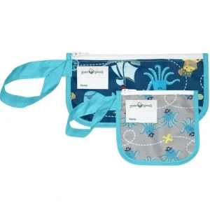 Iplay Baby - Reusable Snack Bags 2 Pack, Aqua Pirate, 6M - cutbabycare.com | baby boutique & care hub
