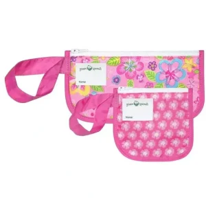 Iplay Baby - Reusable Snack Bags 2 Pack, Pink Flower Field, 6M - cutbabycare.com | baby boutique & care hub