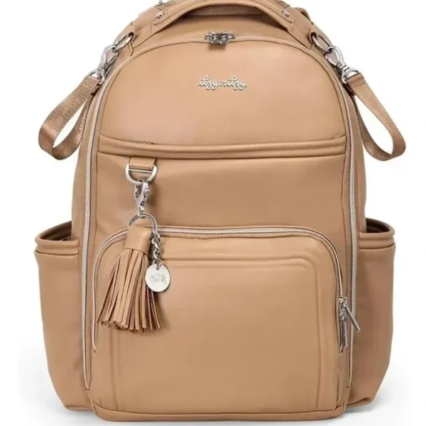 Itzy Ritzy - Chai Latte Boss Plus Backpack Diaper Bag - cutbabycare.com | baby boutique & care hub