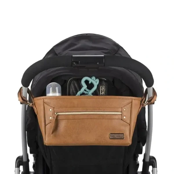 Itzy Ritzy - Cognac Travel Stroller Caddy - cutbabycare.com | baby boutique & care hub