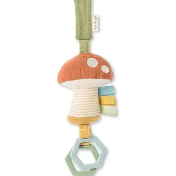 Itzy Ritzy - Jingle Mushroom Attachable Travel Toy - cutbabycare.com | baby boutique & care hub
