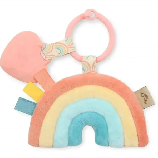 Itzy Ritzy - Plush Pal Silicone Teether, Rainbow - cutbabycare.com | baby boutique & care hub