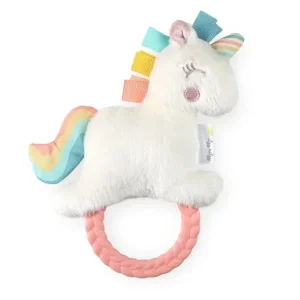 Itzy Ritzy Rattle Pal Plush With Teether Unicorn - cutbabycare.com | baby boutique & care hub