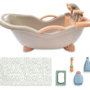 JC Toys - Baby Doll Real Working Bath Set, Ages 2+, Earth Tone Colors - cutbabycare.com | baby boutique & care hub