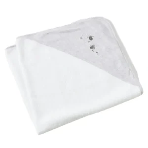 Jiggle & Giggle Cotton Baby/Infant Hooded Bath Towel In the Meadow Embroidered - cutbabycare.com | baby boutique & care hub