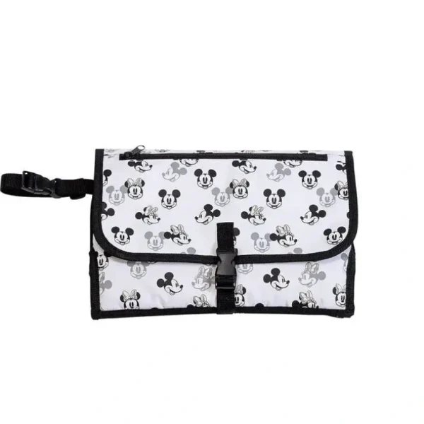 J.L. Childress - Disney Baby Portable Diaper Changing Station, Mickey Minnie Ivory - cutbabycare.com | baby boutique & care hub