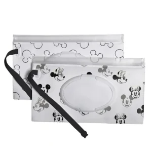 J.L. Childress - Disney Baby Reusable Wet Wipes Case, 2-Pack, Mickey and Minnie Mouse - cutbabycare.com | baby boutique & care hub