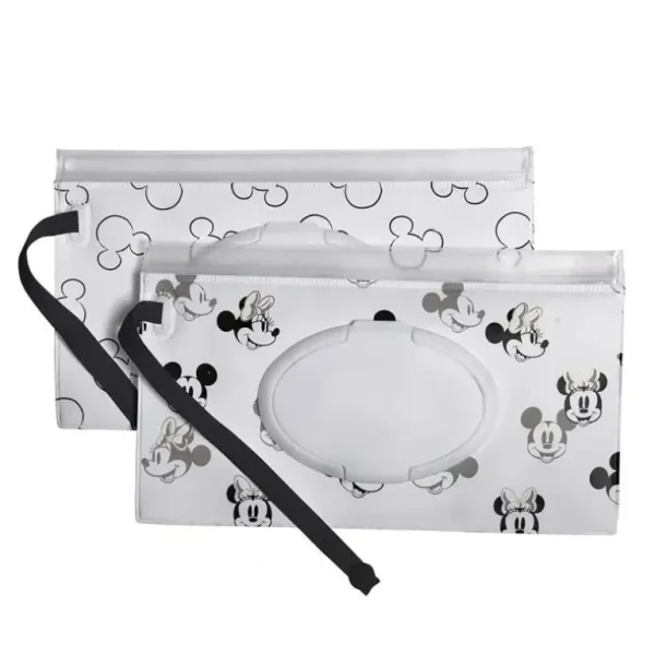 J.L. Childress - Disney Baby Reusable Wet Wipes Case, 2-Pack, Mickey and Minnie Mouse - cutbabycare.com | baby boutique & care hub