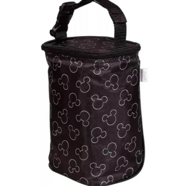 J.L. Childress Twocool Double Bottle Cooler with ice pack, Mickey Black - cutbabycare.com | baby boutique & care hub