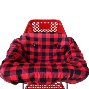 Jlika Shopping Cart Cover - Buffalo Plaid - cutbabycare.com | baby boutique & care hub