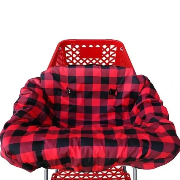 Jlika Shopping Cart Cover - Buffalo Plaid - cutbabycare.com | baby boutique & care hub
