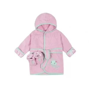 Just Born - Bath Robe Set, Dusty Pink - cutbabycare.com | baby boutique & care hub